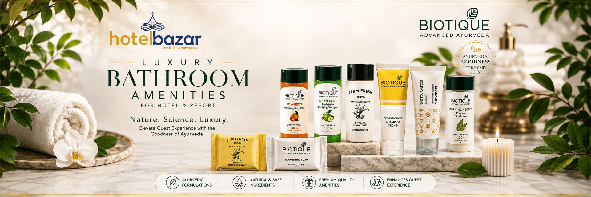 Premium hospitality supplies for hotels